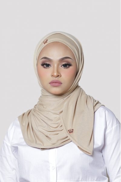 SELENA TRAVELLING SHAWL - SANDY BROWN